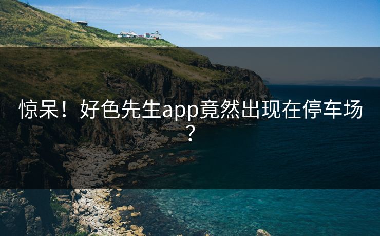 惊呆！好色先生app竟然出现在停车场？