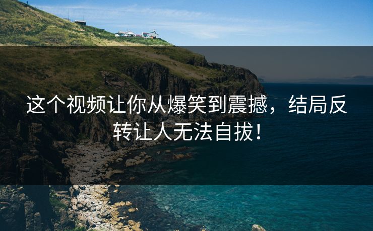 这个视频让你从爆笑到震撼，结局反转让人无法自拔！