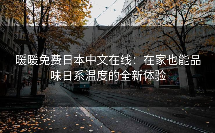 暖暖免费日本中文在线：在家也能品味日系温度的全新体验